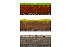 Soil ground layers. Seamless ground, a Texture Graphic by YummyBuum