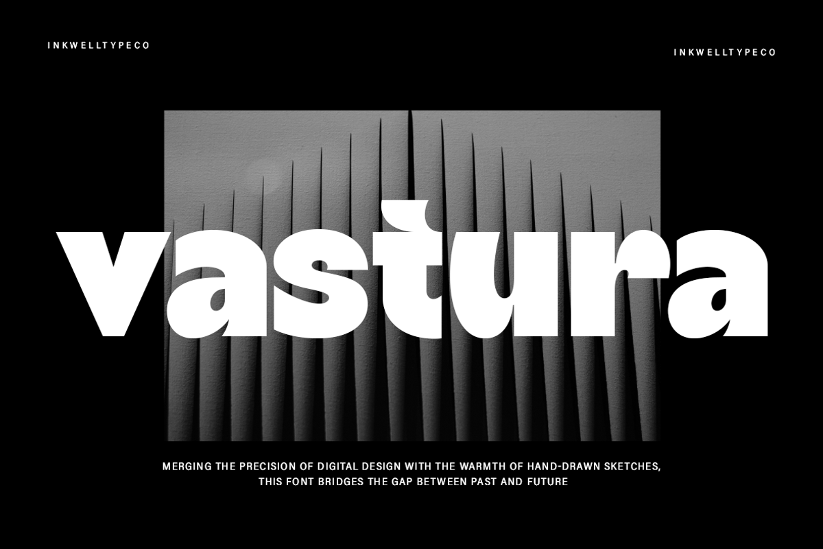 sans vastura | playful curves, a Sans Serif Font by InkwellTypeCo (Photo 6 of 10)