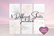 Floral Printable Stationery Bundle, a Stationery Template by Pixels N Bows (Thumbnail 2 of 4)