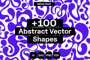 +100 abstract decorative shapes