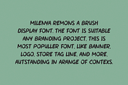 Milenya Remons - Marker Font, a Sans Serif Font by Iqsiart Studio (Thumbnail 3 of 7)