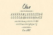 Olive, a Script Font by Omotu Studio (Thumbnail 7 of 8)
