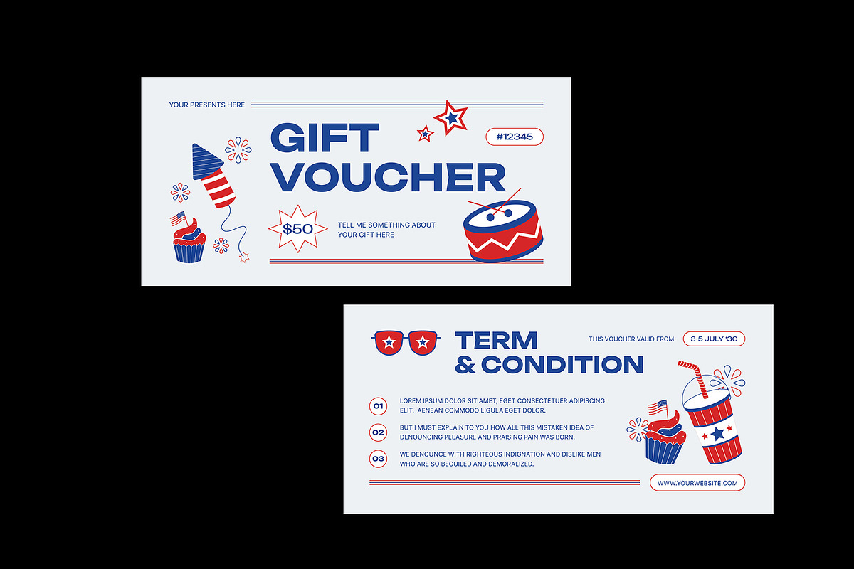 Clean 4th of July Voucher preview 4