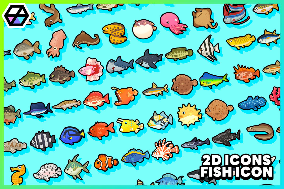 2D Icons - Fish Icon, a Solid Icon by LAYERLAB (Photo 1 of 10)