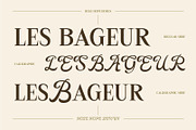 LesBageur | Calligraphic Serif Font, a Serif Font by Hole Hope Design (Thumbnail 3 of 10)