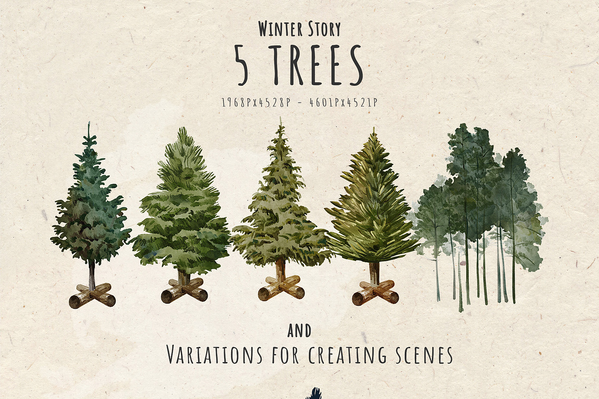 Winter Story - watercolor, a Decorative Illustration by Damian Roh (Photo 9 of 17)