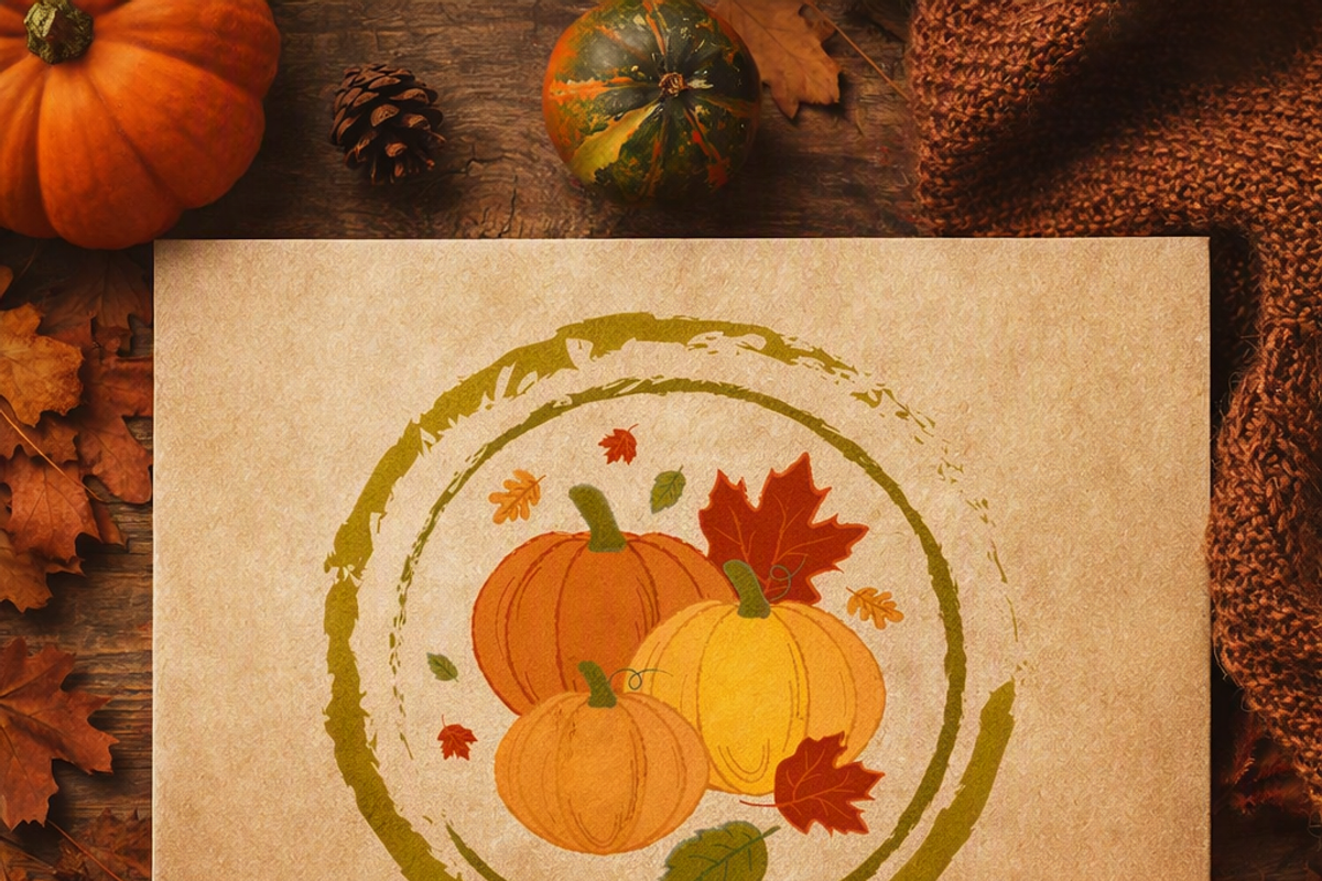 Autumn Stamps Clipart, an Object Graphic by JYa_Design (Photo 3 of 5)