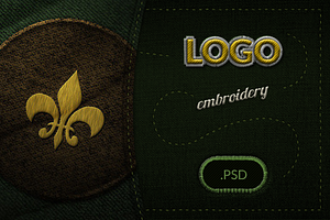 Embroidery Logo Display Mockup