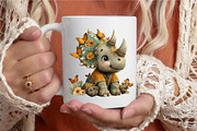Whimsical Dinosaur Clipart, a Seasonal Illustration by designcity5 (Thumbnail 5 of 5)