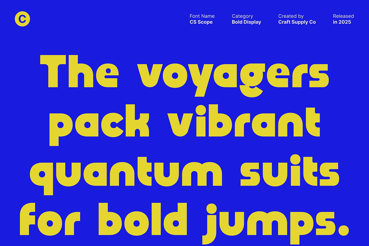 CS Scope – Bold Font, a Sans Serif Font by Craft Supply Co. (Photo 7 of 8)