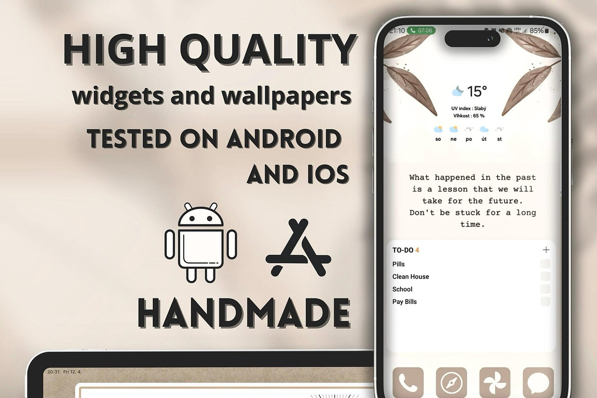 iOS & Android Wallpaper + App Icon, a Wallpaper Graphic by BeeRubby (Photo 2 of 8)