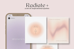 RADIATE + IG Inspirational quotes