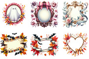 Coquette Fall Autumn Halloween Frame, an Illustration by DreamArtGraphic (Thumbnail 4 of 4)