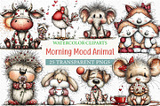 Morning Mood Animal Prints, an Illustration by Craft Nest (Thumbnail 1 of 6)