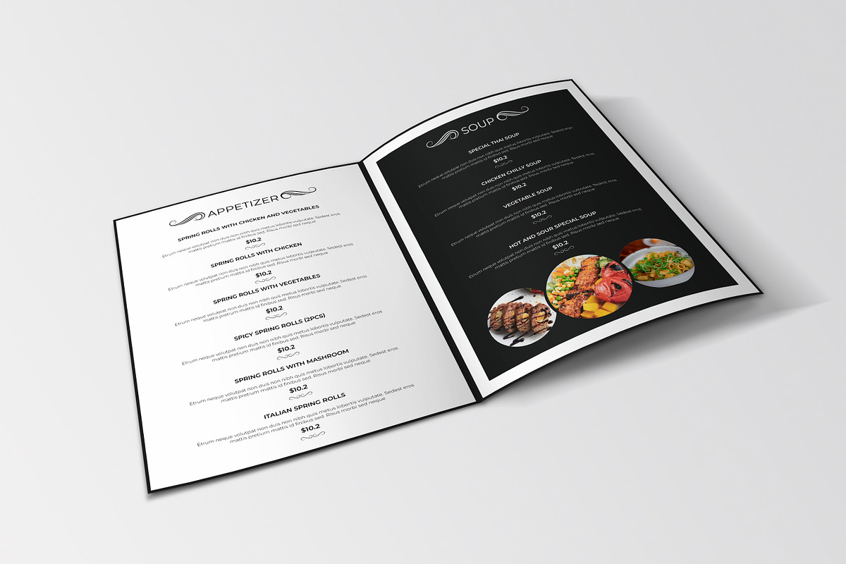 Restaurant Menu Brochure, a Brochure Template by Template Shop (Photo 2 of 5)