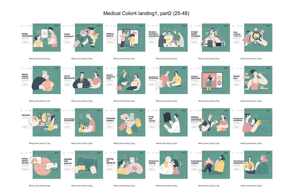 Medical, Part 2, colors 2&4, a Templates & Theme by Grivina's shop (Photo 13 of 19)