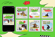 Green Fashion Instagram Set, a Social Media Template by Aiyari Graphic (Thumbnail 2 of 5)