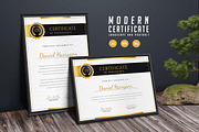 374. Modern Certificate Template, a Stationery Template by CreativeRezwan (Thumbnail 1 of 3)