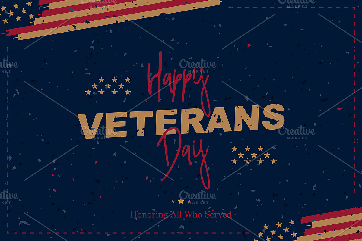 Happy Veterans Day. Greeting Card, a Card Template by VADISH ZAINER