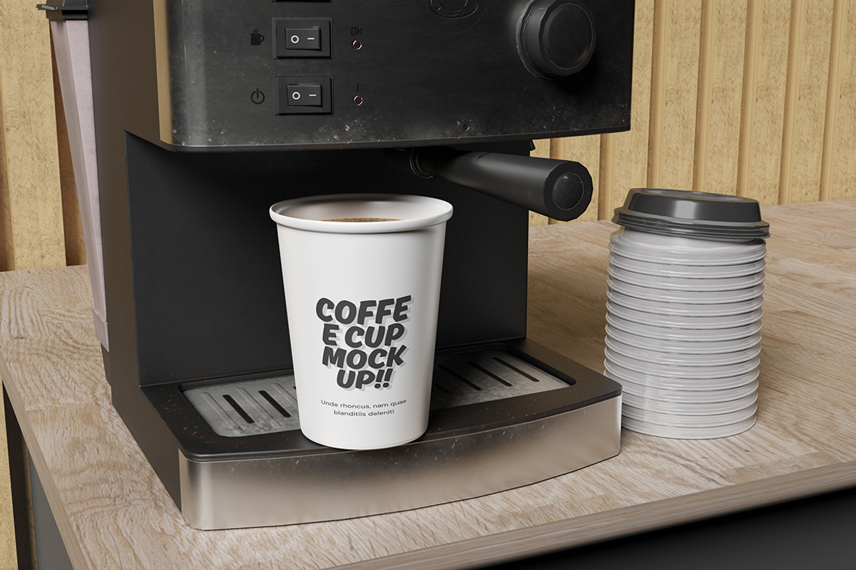 Coffee Cup Packaging Mockup, a Packaging Mockup by My Code Std (Photo 3 of 6)