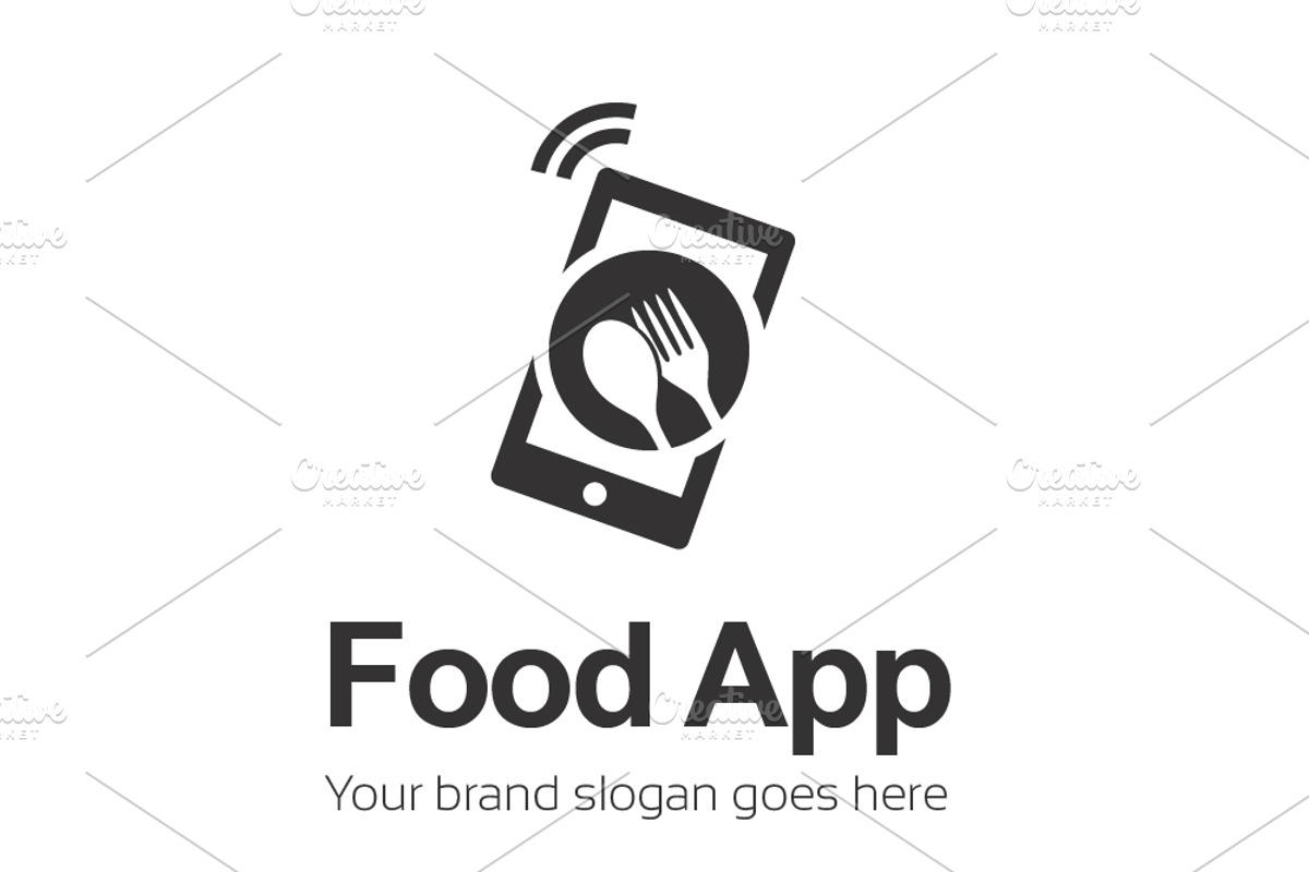 Food App Logo Template, a Branding & Logo Template by Tasmim Premiem Design (Photo 4 of 4)