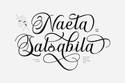 Emelina Calligraphy Scripts Font, a Script Font by Burhan Afif (Thumbnail 6 of 10)