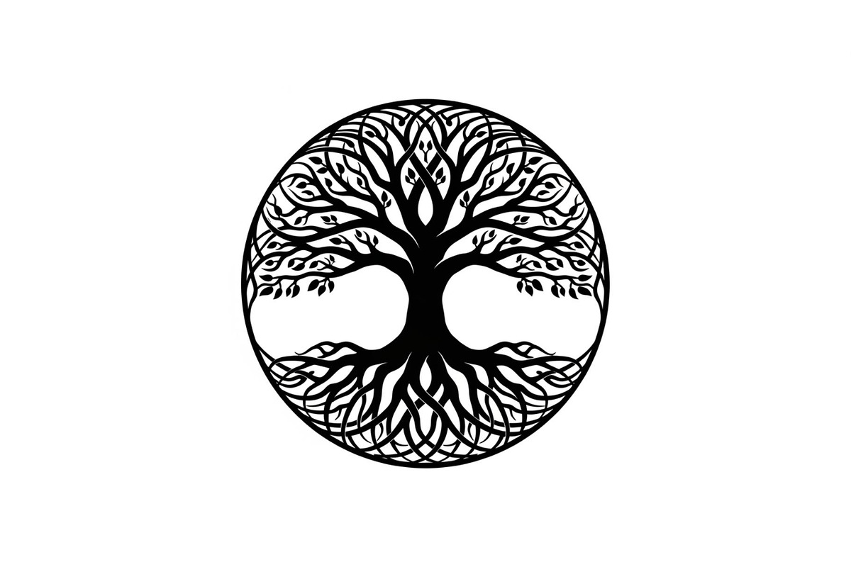 Tree of Life Circle SVG Bundle, an Illustration by Gfx_Store (Photo 23 of 50)