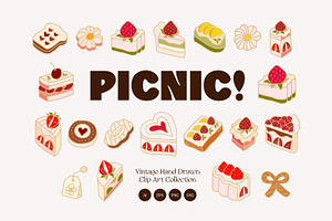 PICNIC! Whimsical Hand Drawn Pastry