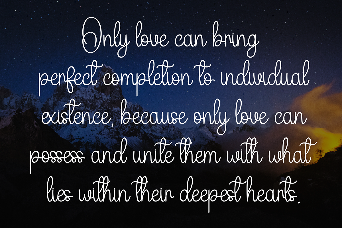 Moonlight | Script Font, a Handwritten Font by Scratchones (Photo 6 of 8)