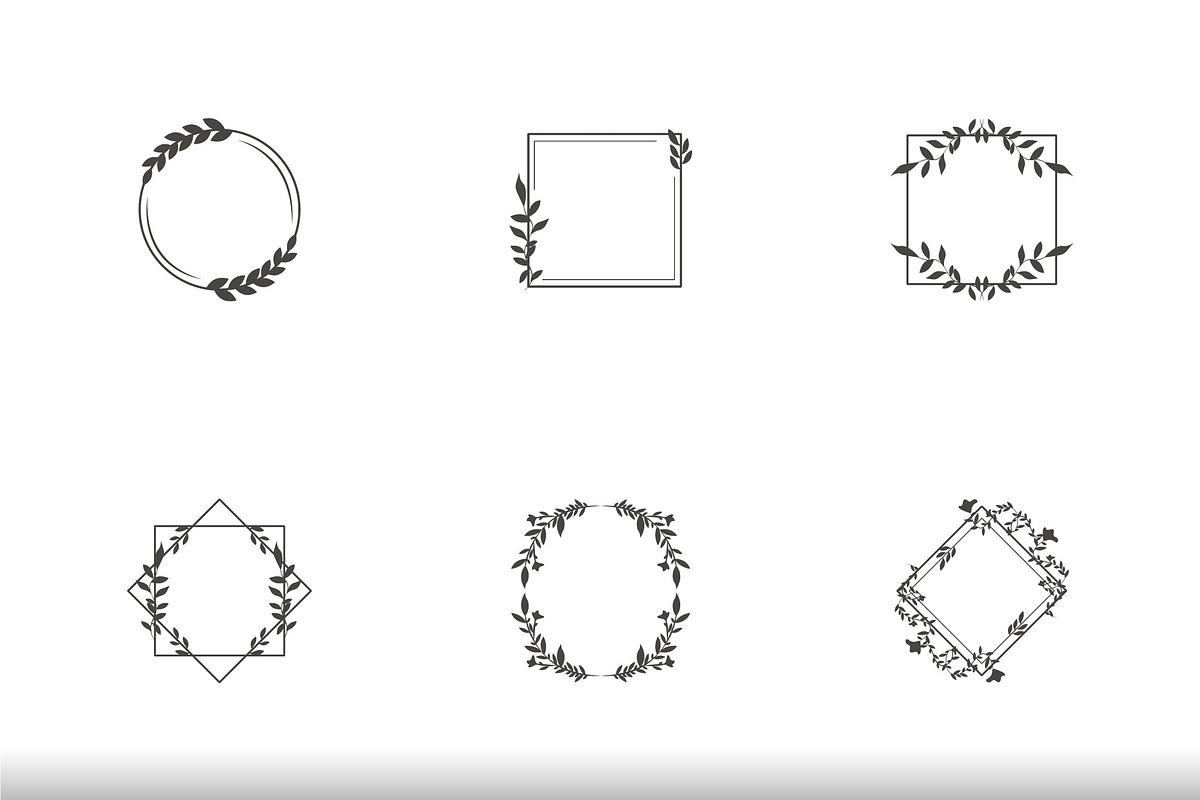 Elegant Floral Border Set, a Templates & Theme by studiogstock (Photo 3 of 3)