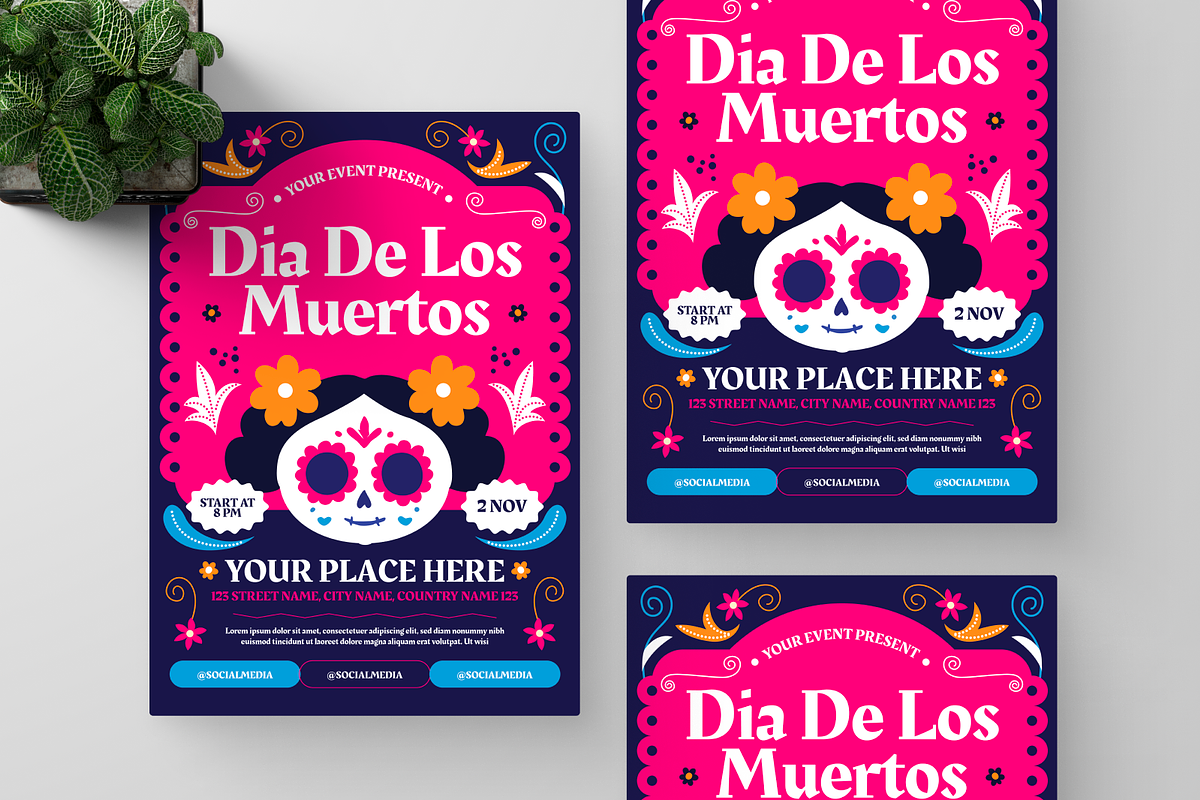 Dia De Los Muertos Flyer, a Flyer Template by Annora Studio (Photo 5 of 6)