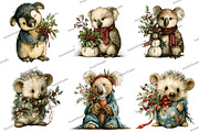 Whimsical Christmas Animals Clipart, an Illustration by DreamArtGraphic (Thumbnail 3 of 4)