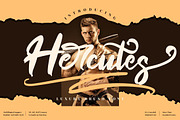 Hercutes Brush Font LS, a Font by GranzCreative (Thumbnail 1 of 16)