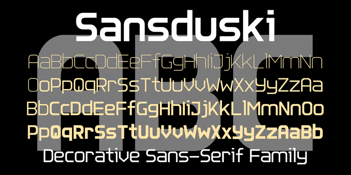 Sansduski, a Sans Serif Font by Ingrimayne Type (Photo 1 of 8)