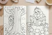 Magical Princess Coloring Book Vol45, a Person Illustration by ikarifq shop (Thumbnail 3 of 7)
