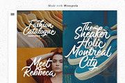 Monopola, a Script Font by Wacaksara Co. (Thumbnail 8 of 11)
