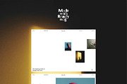 Readymag Website Template - Creative, a Landing Page Template by alexandraelisa (Thumbnail 1 of 6)