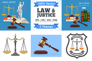 Law and Justice Concepts, an Object Illustration by TAlex