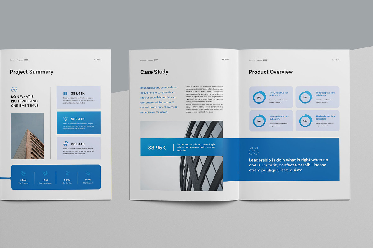 Creative Proposal Template, a Brochure Template by KreateTribe (Photo 3 of 8)