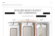 Woven Blanket Size Comparison Mockup, a Household Mockup by creatsy5 (Thumbnail 5 of 9)