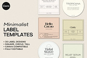 Minimalist Label Templates, a Templates & Theme by denofdreamers (Thumbnail 1 of 8)