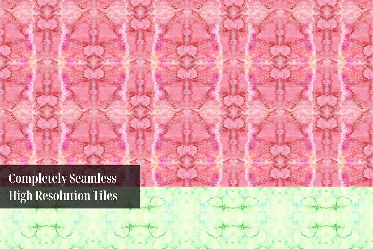 Tie Dye Rainbow Watercolor Patterns, a Pattern Graphic by Gen Aumonier (Photo 3 of 7)