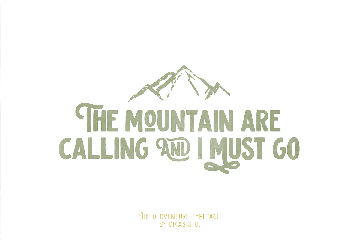 The Oldventure - 10 Fonts, a Sans Serif Font by Dikas Studio (Photo 8 of 9)