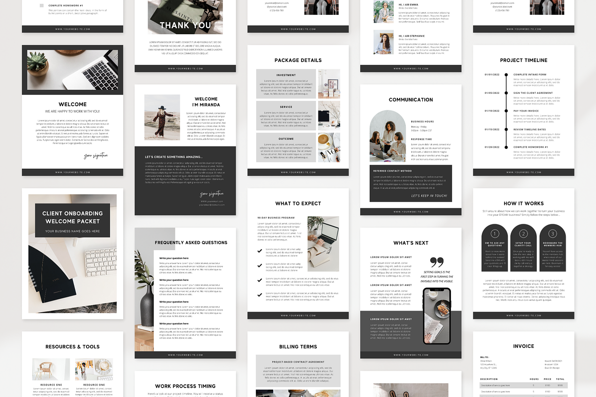 Client Welcome Packet Template, a Magazine Template by ShopRShop (Photo 7 of 8)