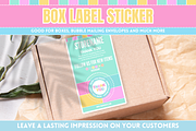 Cute Box Seal Sticker Template, a Stationery Template by SunshineStudioBoutique (Thumbnail 4 of 8)