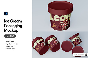Ice Cream Packaging Mockup