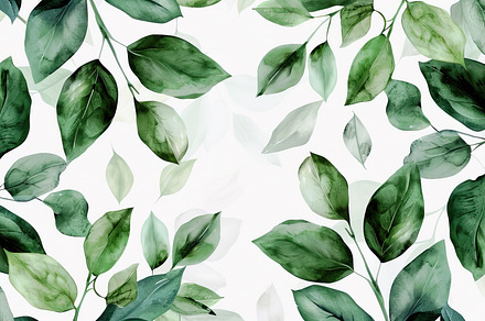 Lush Green Foliage Background, Gener, a Photo by LOGOCREATIVE