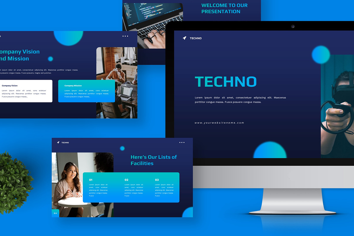 Techno - Keynote Templates, a Presentation Template by Deepslide Studio (Photo 2 of 6)