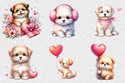 Whimsical Valentine Fluffy Dog, an Illustration by DreamCafeArt (Thumbnail 7 of 7)