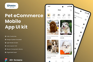 Pakkho Pet - Dog Ecommerce App UI Ki